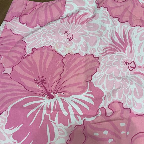 Vintage Lilly Pulitzer White Label Pink Hibiscus Floral A-Line Mini Skirt 4 - Picture 6 of 7